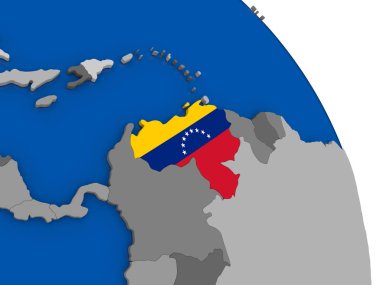 Venezuela ve dünya üzerinde kendi bayrağı