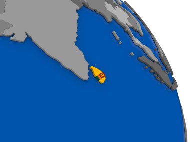 Sri Lanka ve dünya üzerinde kendi bayrağı