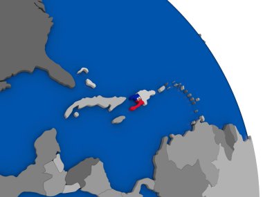 Haiti ve dünya üzerinde kendi bayrağı