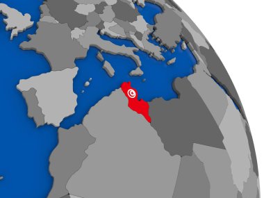 Tunus ve dünya üzerinde kendi bayrağı