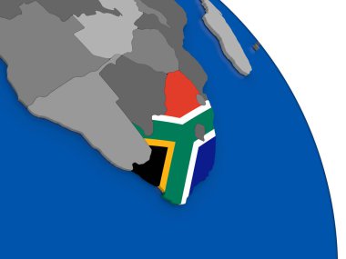 Güney Afrika ve dünya üzerinde kendi bayrağı