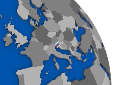 Slovenya ve dünya üzerinde kendi bayrağı