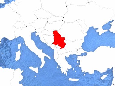Dünya üzerinde Sırbistan