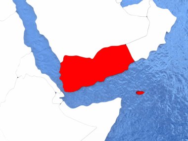 Dünya üzerinde Yemen