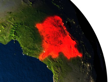 Demokratik Kongo Cumhuriyeti uzaydan