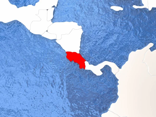 Kosta Rika dünyanın üzerinde — Stok fotoğraf