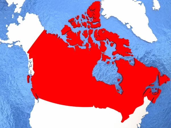 Kanada Dünya üzerinde — Stok fotoğraf