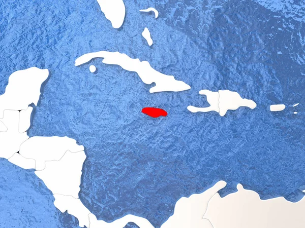 Ямайка на земній кулі — стокове фото