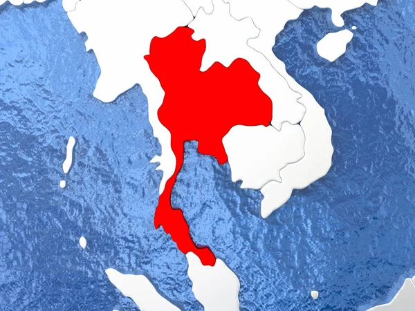Thailand auf dem Globus — Stockfoto