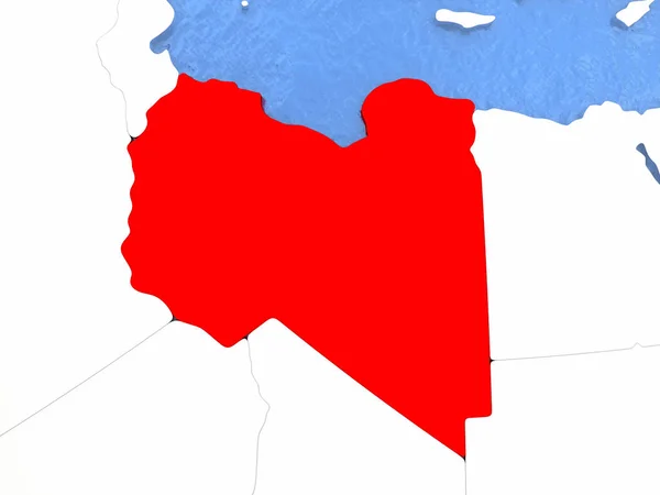 Libia en el globo — Foto de Stock