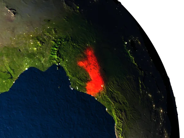 Congo desde el espacio —  Fotos de Stock