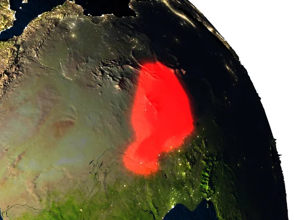 Níger desde el espacio —  Fotos de Stock