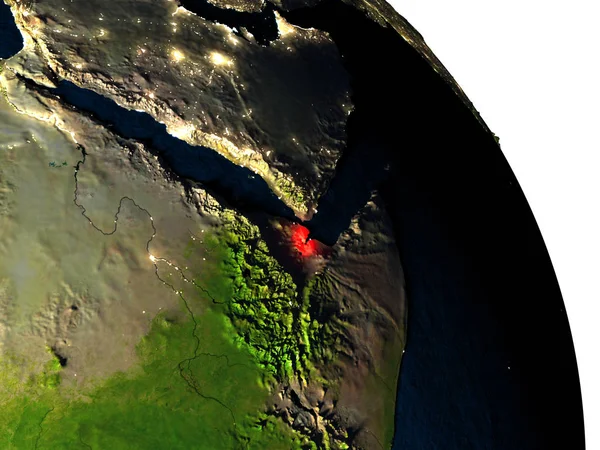 Yibuti desde el espacio —  Fotos de Stock