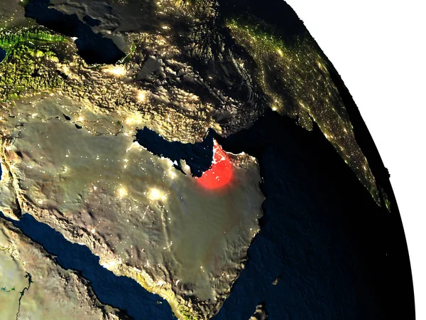 우주에서 아랍 에미리트 — 스톡 사진