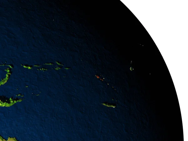 Vanuatu vanuit de ruimte — Stockfoto