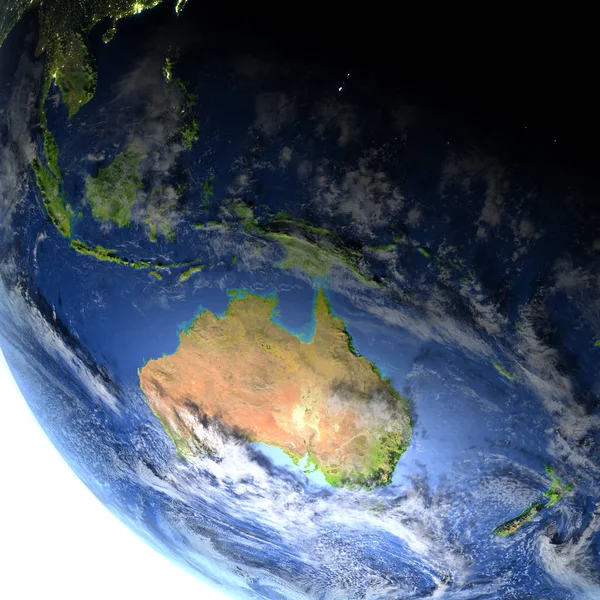 Australia sul pianeta Terra — Foto Stock