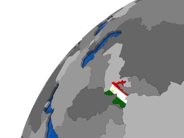 Tacikistan bayrağı siyasi dünya üzerinde