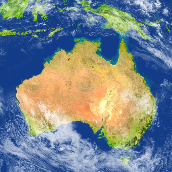 Australia sul pianeta Terra — Foto Stock