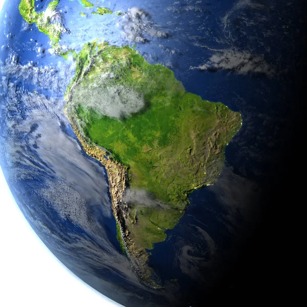 Sudamérica en el planeta Tierra —  Fotos de Stock