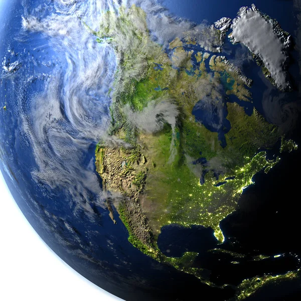 Kuzey Amerika Planet Earth — Stok fotoğraf