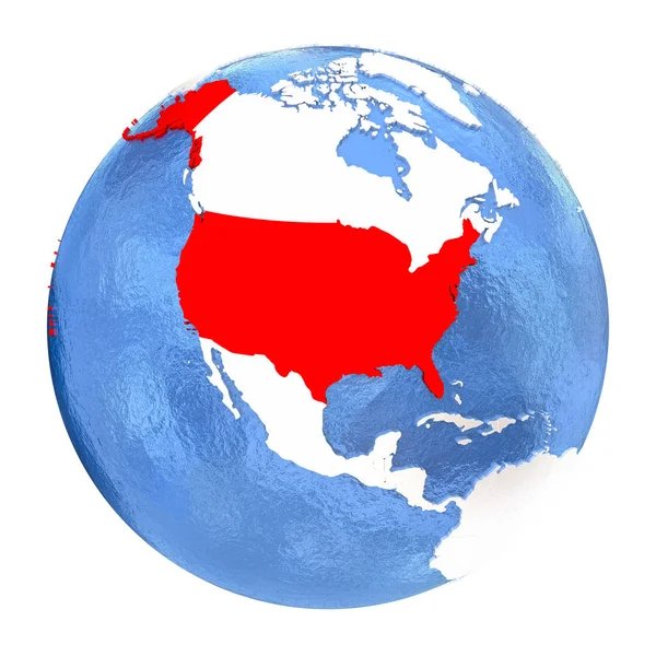 США по всьому світу, ізольовані на білому — стокове фото