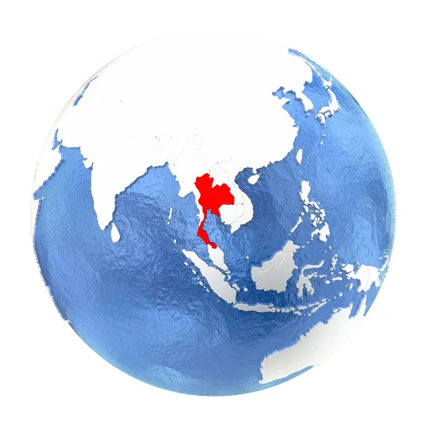 Tayland beyaz izole küre üzerinde — Stok fotoğraf