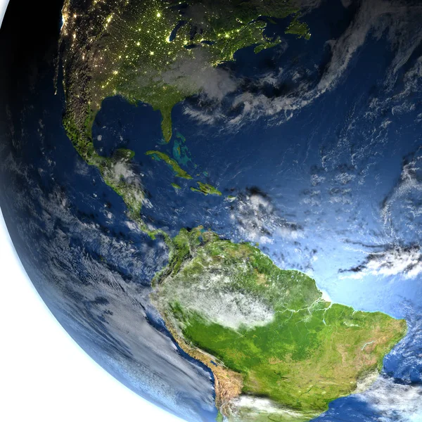 Centralamerika på planeten jorden — Stockfoto