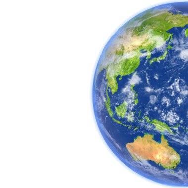 Doğu Asya ve Avustralya Planet Earth