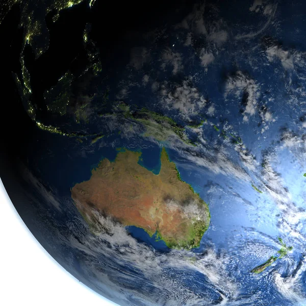 Australia sul pianeta Terra — Foto Stock
