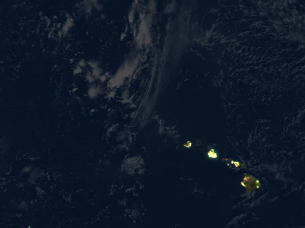 Islas del Caribe en la noche en el planeta Tierra — Foto de Stock