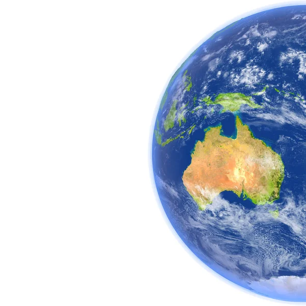 Австралія на планеті Земля — стокове фото
