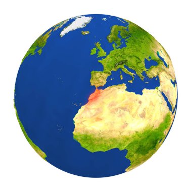 Yeryüzünde vurgulanan Fas