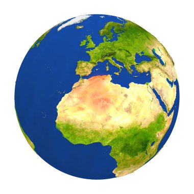 Yeryüzünde vurgulanan Cezayir