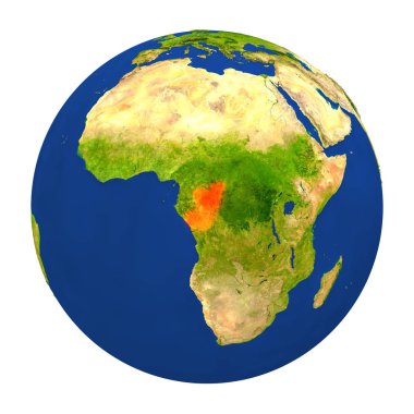 Yeryüzünde vurgulanan Kongo