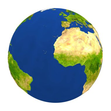 Yeryüzünde vurgulanan Gambiya