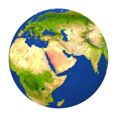 Suudi Arabistan yeryüzünde vurgulanmış