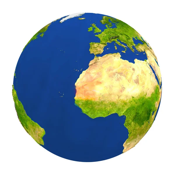 Mauritânia destacou na Terra — Fotografia de Stock
