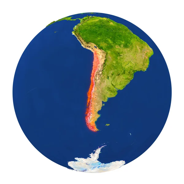 Chili gemarkeerd op aarde — Stockfoto