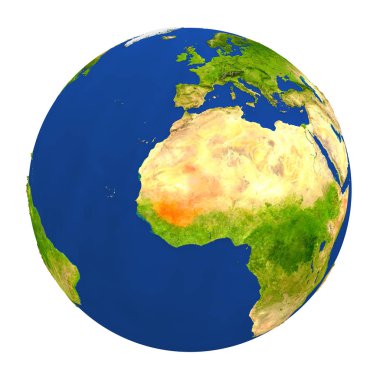 Yeryüzünde vurgulanan Mali