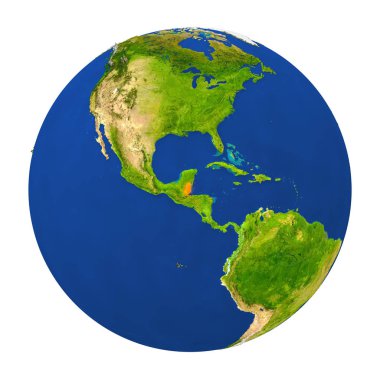 Yeryüzünde vurgulanan Belize