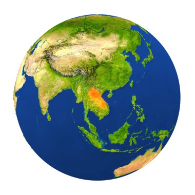 Yeryüzünde vurgulanan Laos