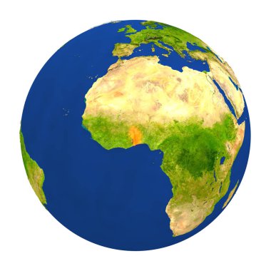 Yeryüzünde vurgulanan Togo