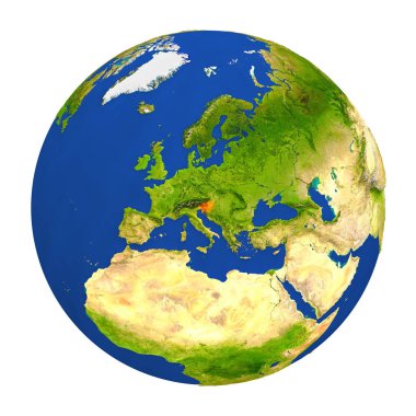 Yeryüzünde vurgulanan Slovenya