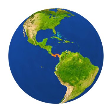 Yeryüzünde vurgulanan Panama