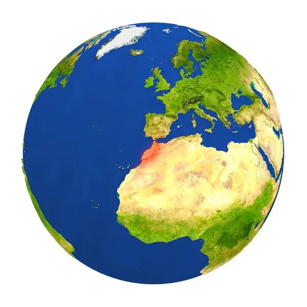 Yeryüzünde vurgulanan Fas