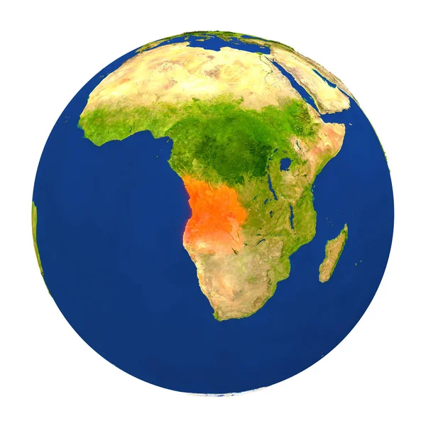 Yeryüzünde vurgulanan Angola