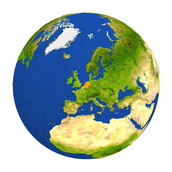 Yeryüzünde vurgulanan Hollanda