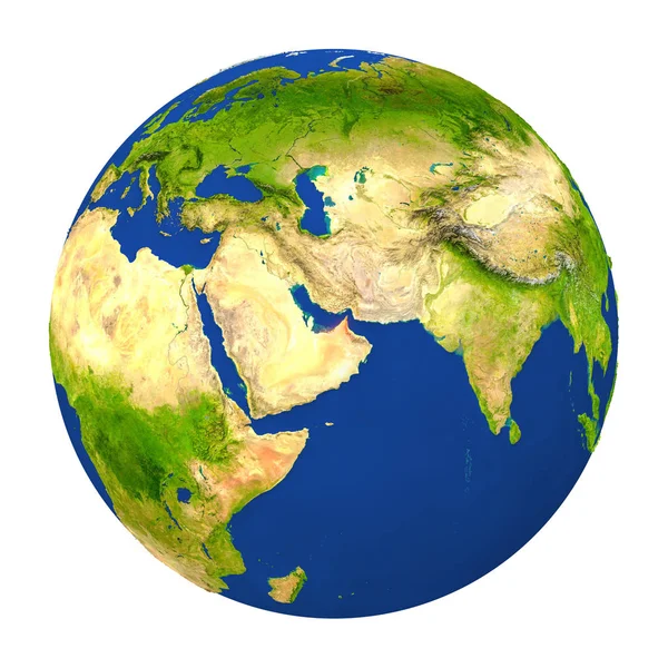 United Arab Emirates highlighted on Earth — Stock Photo, Image