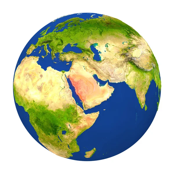 Suudi Arabistan yeryüzünde vurgulanmış