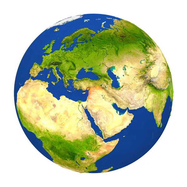 Yeryüzünde vurgulanan Suriye